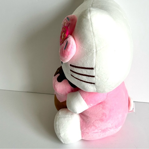 🩷Hello Kitty Adorable Large Plush With Ice Cream Cone. Pink & White - Picture 2 of 4